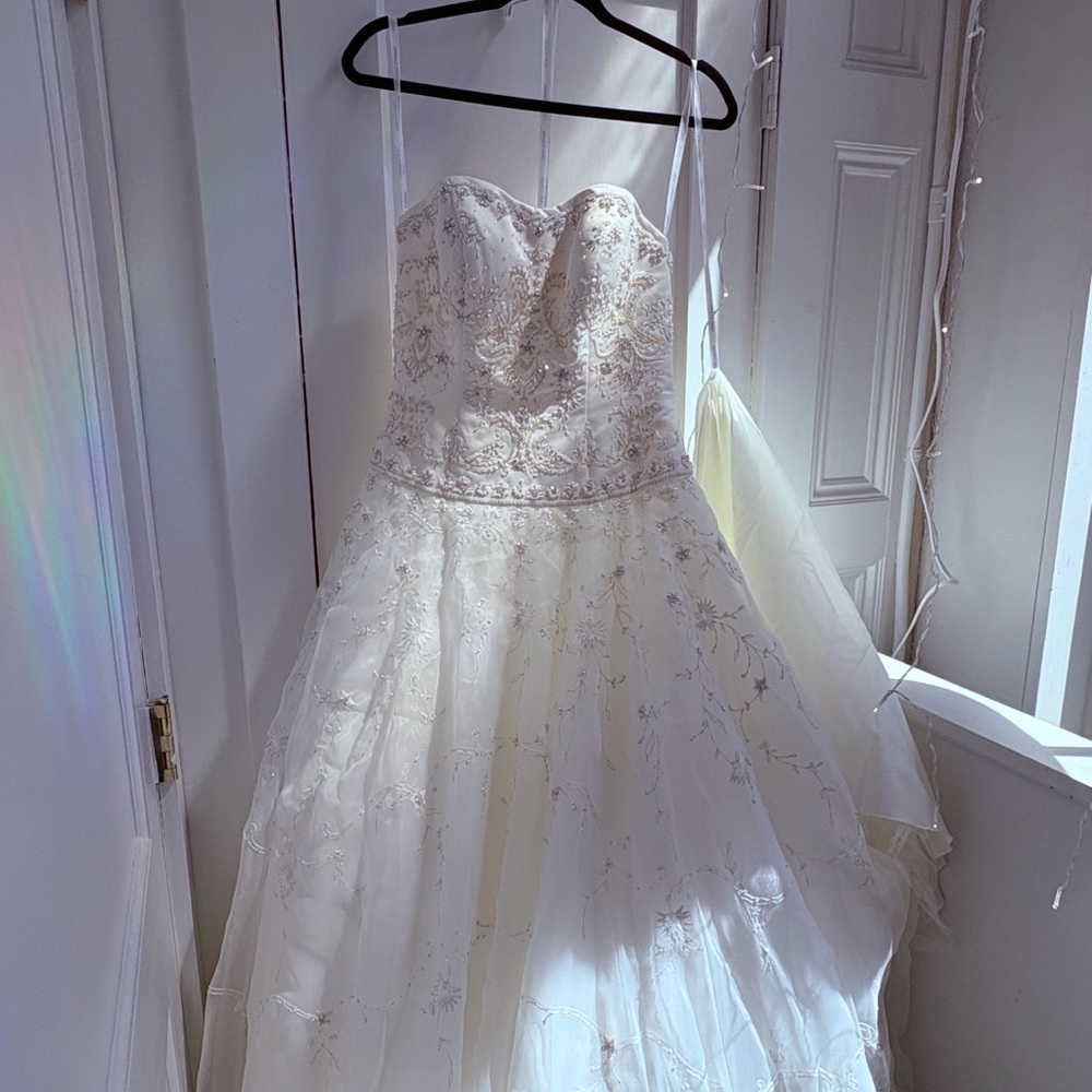 Elegant Strapless Wedding Dress